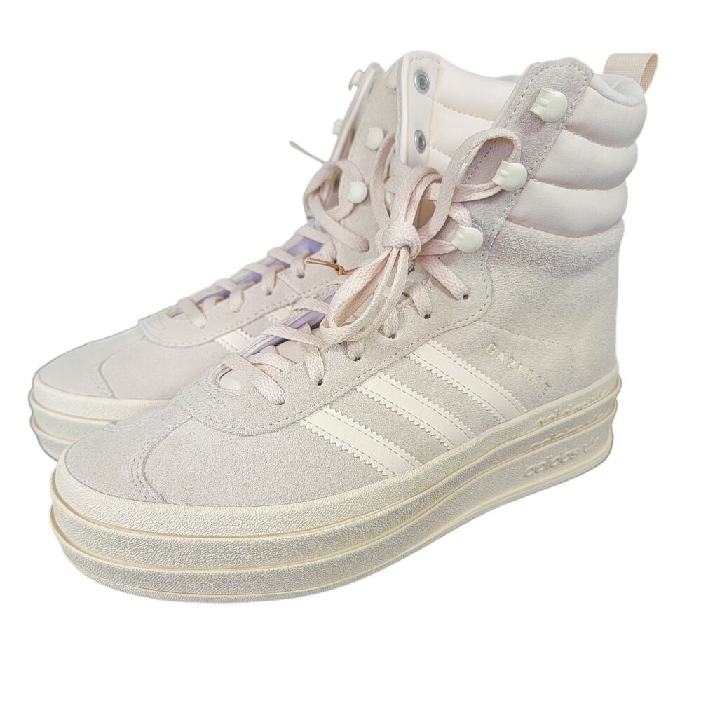 Adidas Originals Gazelle Boot Womens Sz 7.5 White ID6984